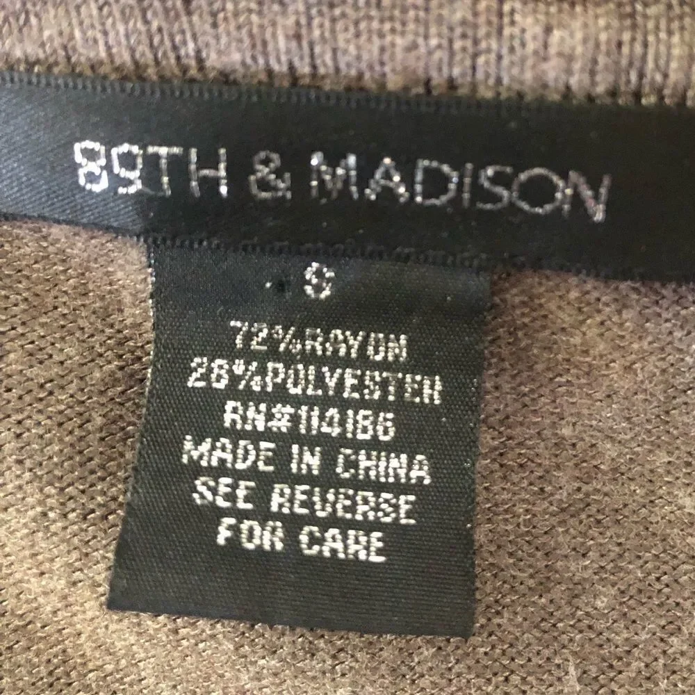 Taupe cardigan, sz Small. - Picture 3 of 3